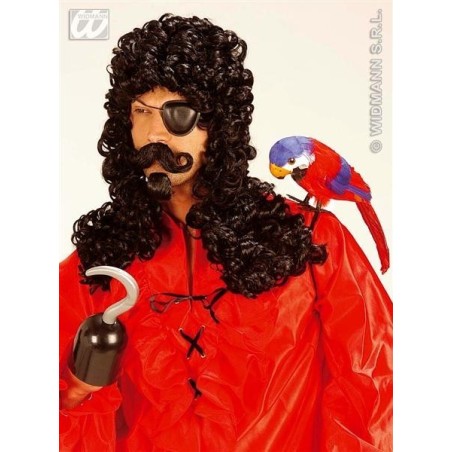 PELUCA PIRATA CON BIGOTE Y PERILLA
