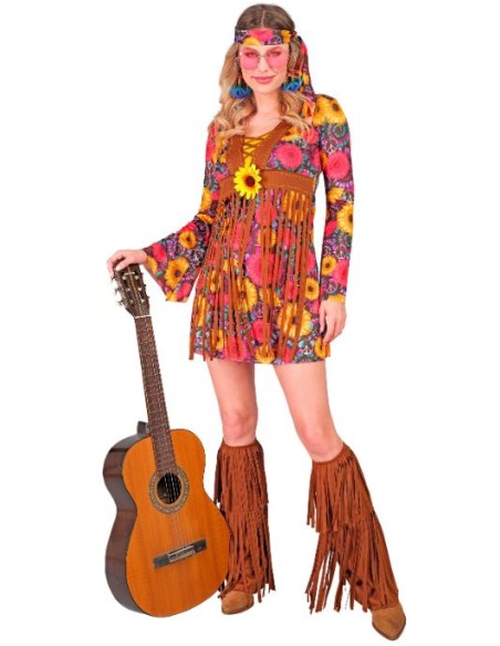 DISFRAZ DE HIPPIE MUJER