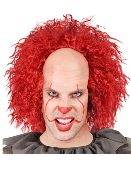 PELUCA CON PELO Y CALVA DE PAYASO