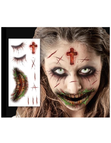 TATUAJE CARA ZOMBIE