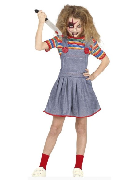 DISFRAZ DE MUÑECA DIABÓLICA INFANTIL