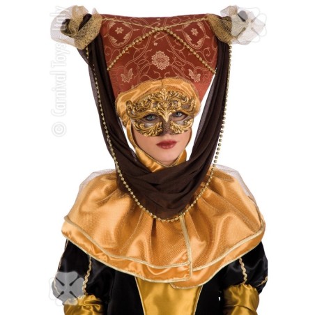 CARETA VENECIANA CON GORRO Y CAPA