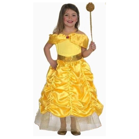 DISFRAZ DE PRINCESA BELLA INFANTIL