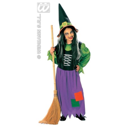 DISFRAZ DE BRUJA COLORINES INFANTIL