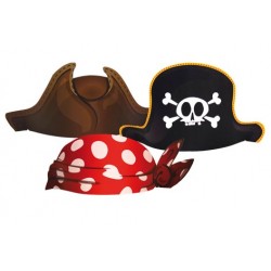 SOMBREROS PIRATAS DE CARTÓN