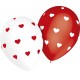 GLOBOS MINI CORAZONES IMPRESOS 