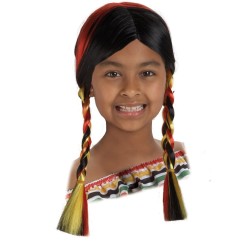 PELUCA INDIA CON TRENZAS INFANTIL