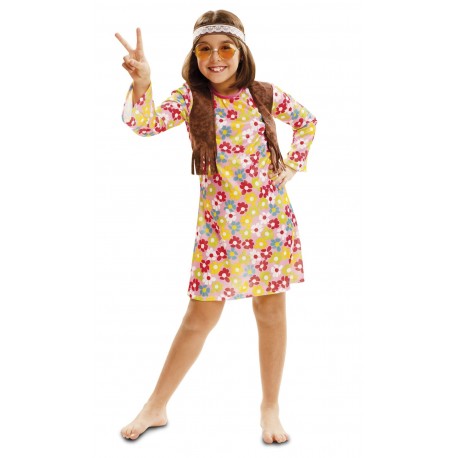 DISFRAZ DE HIPPIE NIÑA