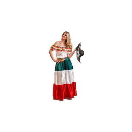 DISFRAZ DE MEJICANA ADULTO