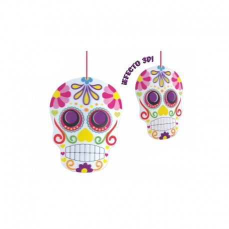 DECO 3D CALAVERA DÍA DE LOS MUERTOS