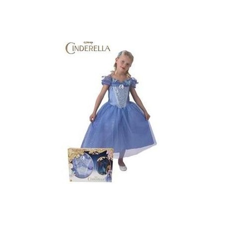 DISFRAZ DE PRINCESA CENICIENTA CON ZAPATOS NIÑA