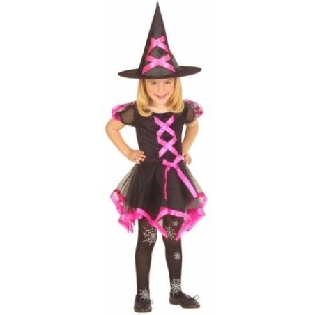 DISFRAZ DE BRUJA COLORINES INFANTIL