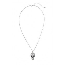 COLLAR CALAVERA PLATEADO