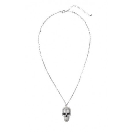 COLLAR CALAVERA PLATEADO