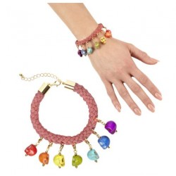 PULSERA DE CUERDA 7 CALAVERAS