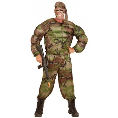 Disfraz de Soldado Militar para adulta