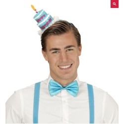 DIADEMA TARTA DE CUMPLEAÑOS CON PAJARITA 2