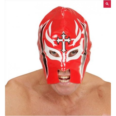 CARETA LUCHADOR ROJA