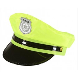 GORRA POLICÍA AMARILLO NEÓN