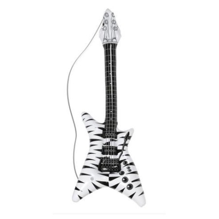 GUITARRA ROCK HINCHABLE CEBRA