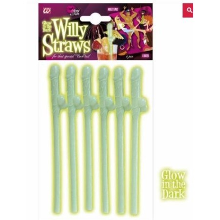 PAJITAS PENE FLUORESCENTES                       