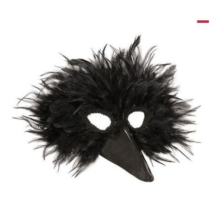 ANTIFAZ PÁJARO CON PLUMAS