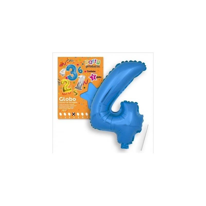 GLOBOS NÚMEROS POLIAMIDA COLOR 40 CM