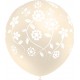 GLOBOS GIGANTE FLORES BODA TRANSPARENTE