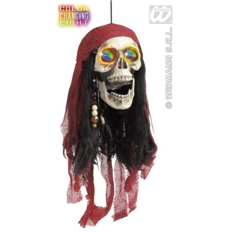 CALAVERA PIRATA CON LUCES