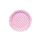 PLATO DE PAPEL LUNARES ROSA