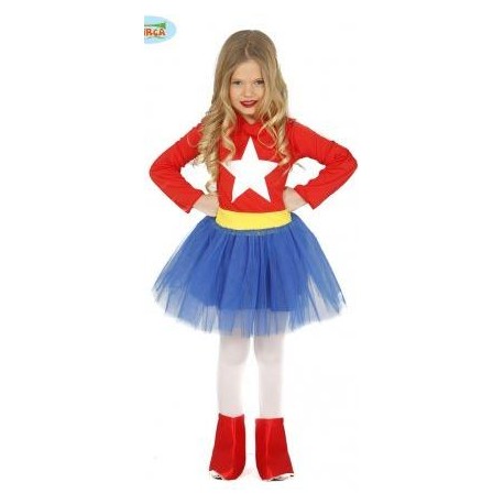 DISFRAZ DE SUPERHEROÍNA INFANTIL