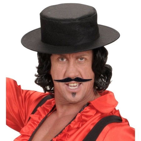 BIGOTE DALÍ ADHESIVO NEGRO