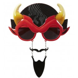 GAFAS DIABLO CON BIGOTE Y PERILLA