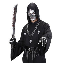 CARETA CALAVERA SIMIL METAL                        2