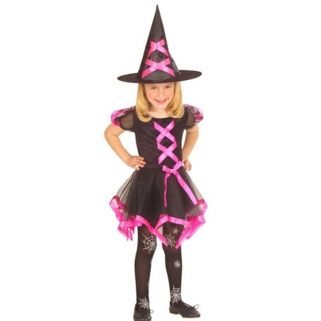DISFRAZ DE BRUJA COLORINES INFANTIL