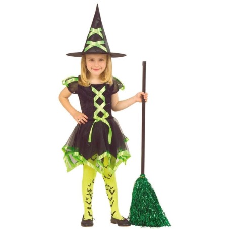 DISFRAZ DE BRUJA COLORINES INFANTIL