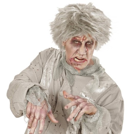 PELUCA GÓTICA ZOMBIE GRIS 