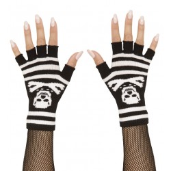 GUANTES SIN DEDOS CALAVERA