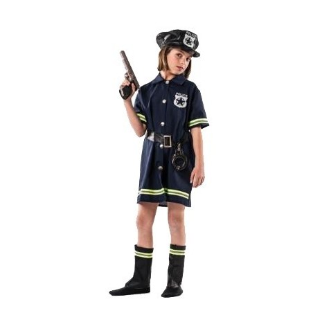 DISFRAZ DE POLICÍA NIÑA