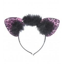 DIADEMA OREJAS LEOPARDO GLAMOUR