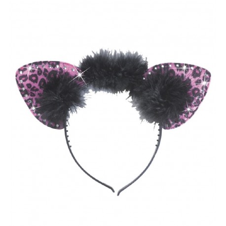 DIADEMA OREJAS LEOPARDO GLAMOUR