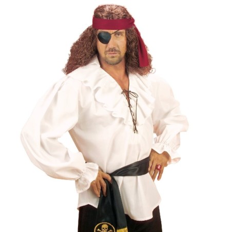 CAMISA PIRATA/RENACENTISTA BLANCA HOMBRE