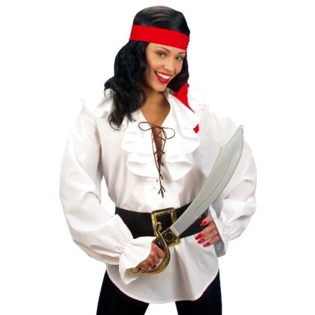 CAMISA PIRATA/RENACENTISTA BLANCA MUJER