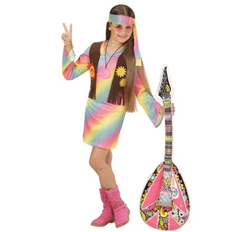 DISFRAZ DE HIPPIE NIÑA 