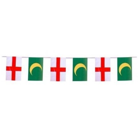 BANDERAS PLÁSTICO MOROS Y CRISTIANOS