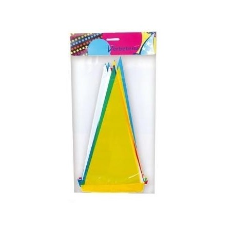 BANDERÍN DE PLÁSTICO MULTICOLOR 10MT