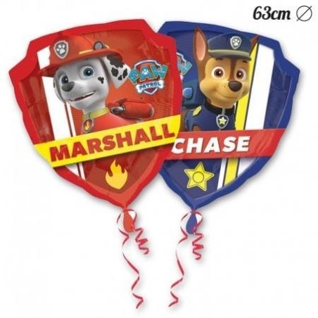GLOBOS FOIL PATRULLA CANINA CHASE Y MARSHALL 