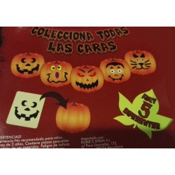 PEGATINAS DE CARAS PARA CALABAZAS