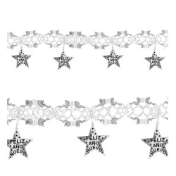GUIRNALDA FELIZ AÑO PLATA                          2