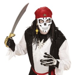 CARETA MEDIA CARA CRÁNEO PIRATA 2